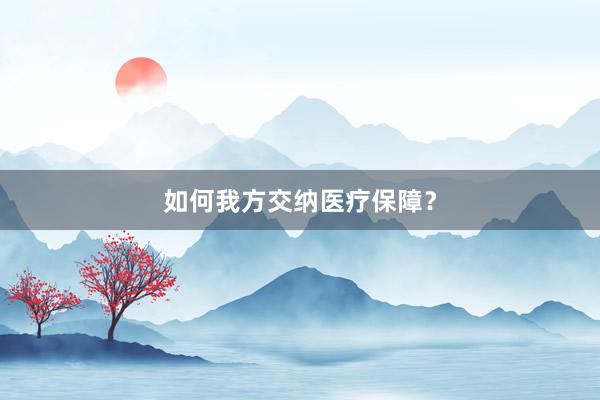 如何我方交纳医疗保障？